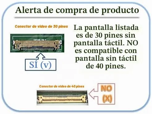 Vista 3 de Acer Aspire E5-575 - Pantalla LCD de repuesto para portátil de 15,6 pulgadas, diodo LED Full HD (solo sustituto no a)