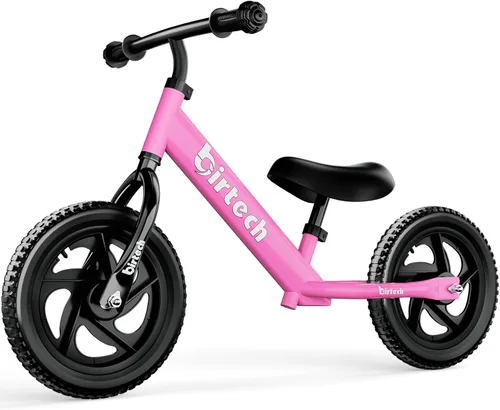 Vista 11 de Birtech Bicicleta de equilibrio para niños de 2, 3, 4, 5 años, bicicleta de equilibrio para niños de 12 pulgadas, juguetes para interiores y Negro