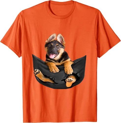 Vista 95 de Dog Lovers Gifts - Camiseta divertida con cara de perro con bolsillo, Negro, S