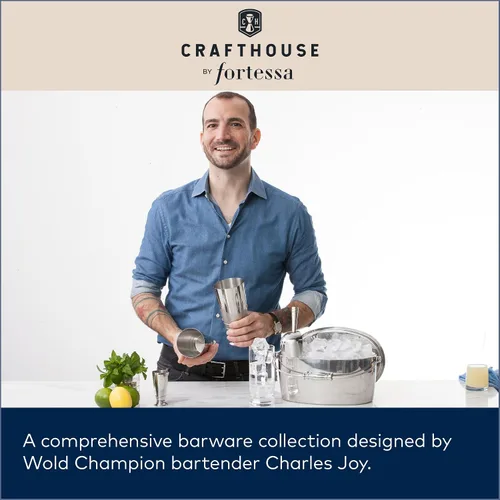 Vista 5 de Crafthouse by Fortessa - Caja de cristal para ahumar cóctel con ahumador de mano