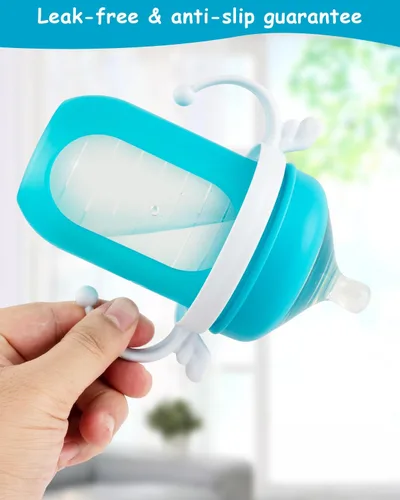 Vista 7 de Asas de biberón para biberones Boon, soporte ergonómico para botellas para recién nacido, 3