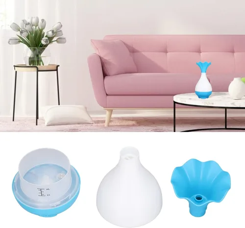 Vista 4 de Humidificador, humidificador de funcionamiento silencioso de 3.2 fl oz, fuente de alimentación USB, difusor de automóvil, difusores de aromaterapia
