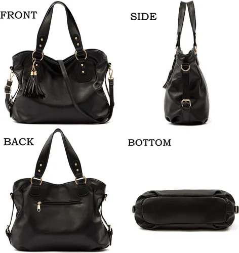 Vista 5 de Juego de carteras y carteras para mujer, bolso grande con cartera, 3