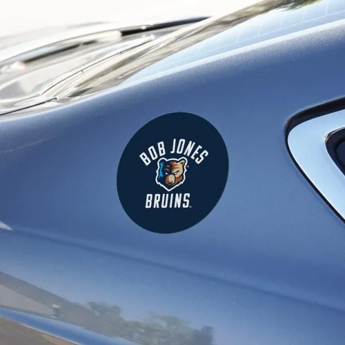 Vista 3 de Bob Jones University Bruins Logo Automotive Car Refrigerador Locker Vinilo Imán