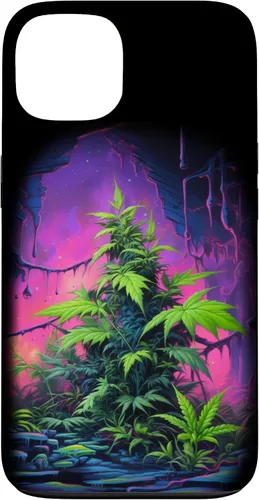 Vista 7 de 420, Colorful Weed Phone Accessory, Pink, Green & Purple Case for iPhone 16