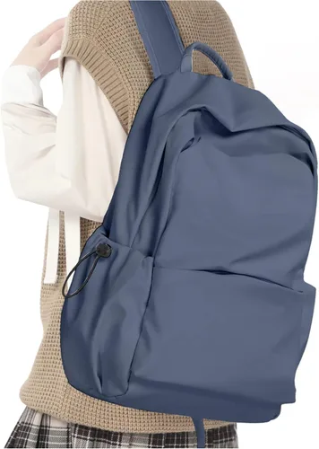 Vista 9 de Mochila para mujeres, hombres, escuela, estética, ligera, para la universidad, para niños y niñas, bolsa de libros, mochila casual para computadora