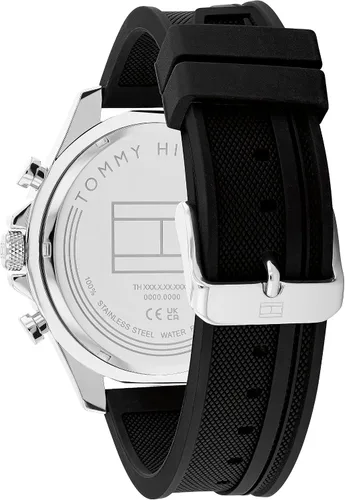 Vista 3 de Tommy Hilfiger Reloj deportivo grande para hombre Movimiento de cuarzo multifunción Resistente al agua Inspirado en carreras