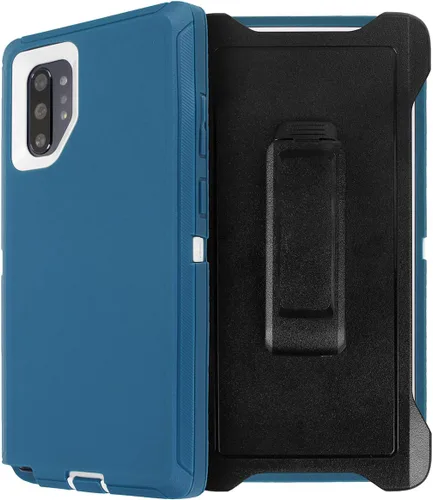 Vista 10 de AICase Funda para Galaxy Note 10, protección contra caídas de cuerpo completo, resistente, con protector de pantalla, a prueba de golpes, caídas