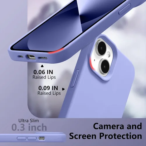 Vista 240 de Funda magnética de silicona para iPhone 13 Pro, color blanco antiguo [Compatible con Magsafe] [Forro de microfibra suave antiarañazos], funda