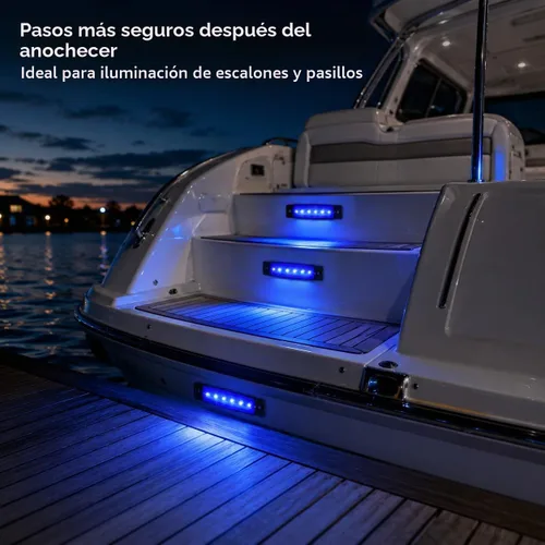 Vista 7 de Shangyuan Luces marinas: 6 luces interiores LED impermeables para yate, barco de pesca, kayak y más, 12 V