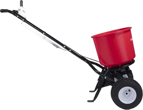 Vista 3 de Earthway 2600A-Plus - Esparcidor de fertilizante de transmisión de 40 libras (39.7 lbs), sembradora de jardín, esparcidor de sal con ruedas