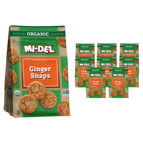 Vista 7 de Mi-Del Galletas con chispas de chocolate sin gluten, galletas de chocolate crujientes, certificadas sin OMG, 0.00 oz de grasa trans, galletas
