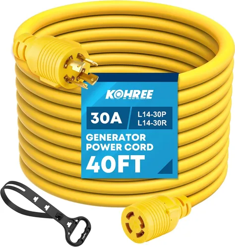 Vista 14 de Kohree Cable de extensión para generador de 30 amperios de 50 pies