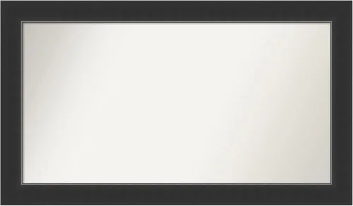 Vista 413 de Amanti Art Espejo personalizado, espejo de baño negro Astor, espejo de pared o espejo de tocador de baño sobre el fregadero (25 x 25 pulgadas)