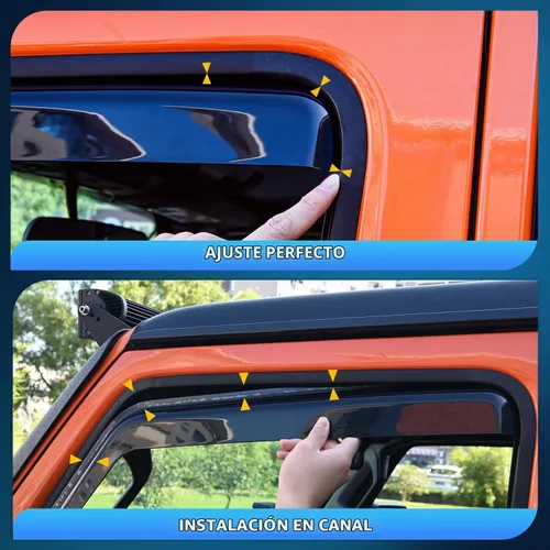 Vista 3 de Nilight Visor de Ventana Compatible con Chevy Silverado 1500/Avalanche 2007 2008 2009 2010 2011 2012 2013 GMC Sierra 1500/Silverado/Sierra