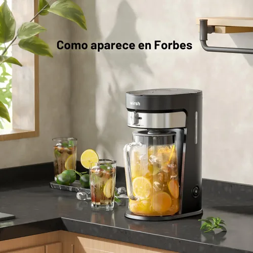 Vista 6 de wirsh Máquina de té helado con jarra de 3QT, cafetera de café helado con control de intensidad y filtro reutilizable, perfecta para café helado Negro