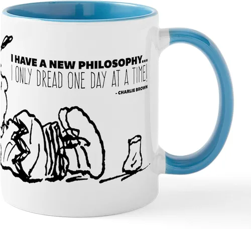Vista 27 de CafePress Charlie Brown Philosophy Mug - Taza de café de cerámica de 11 oz (11.0 fl oz)