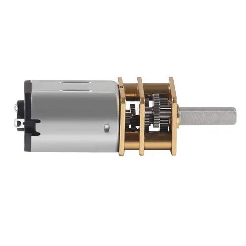 Vista 4 de 3 piezas de motor de reducción de velocidad DC 3V 30RPM N20 con eje de 3mm, motor de rueda dentada de metal mini con caja de cambios de metal