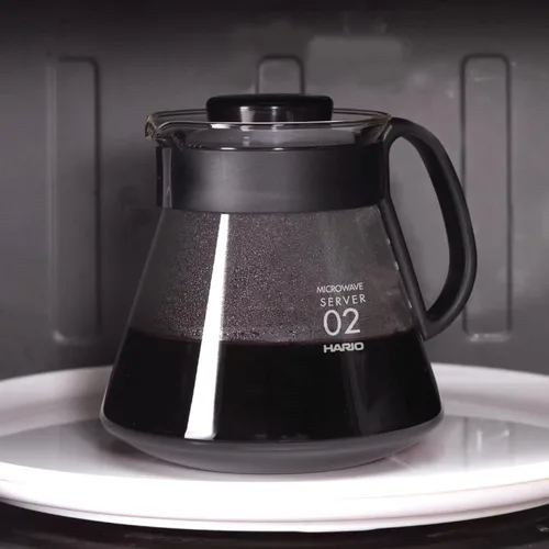Vista 2 de Hario V60 Glass Range - Servidor de café, 12.2 fl oz, color negro