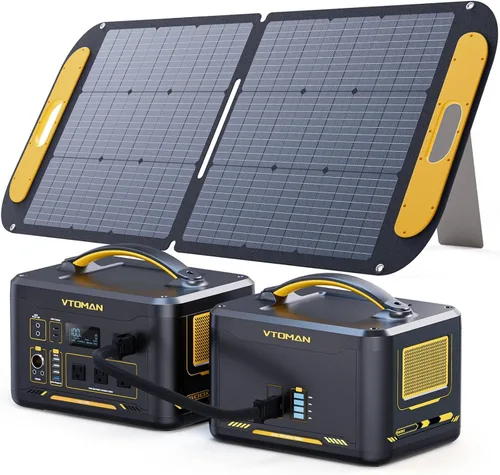 Vista 12 de VTOMAN Jump 1500X - Estación de Energía Portátil con Cables de Puente, Batería LiFePO4 de 828Wh, Generador Solar y Arrancador de Batería