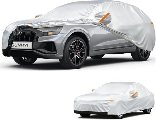 Vista 49 de GUNHYI Funda para coche SUV de ajuste personalizado para BMW X5/X6 de 2007 a 2022, 6 capas de alta resistencia, cubierta exterior completa