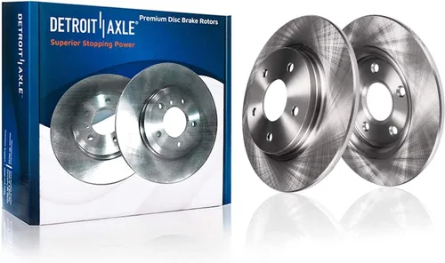 Vista 410 de Detroit Axle - Rotores de freno delantero para 04-13 Mazda 3 Rotores de frenos de disco 06-15 Mazda 5 Reemplazo: Rotor regular delantero de 11.81