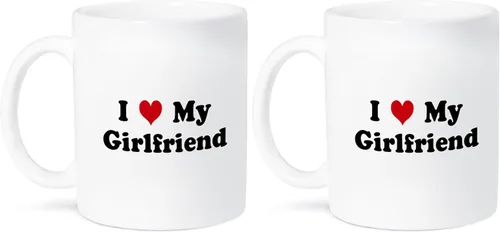 Vista 9 de 3dRose Taza negra de dos tonos con texto en inglés "I Love My Girl