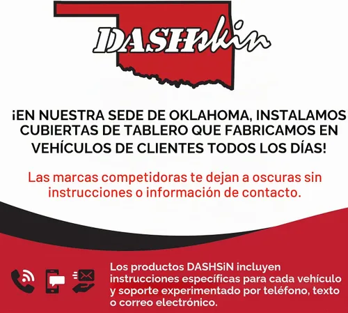 Vista 7 de DashSkin Cubierta Tapa de Tablero Moldeada de Una Pieza Compatible con Silverado Sierra 2007-2013 con Tableros de Doble Guantera en Negro Ébano