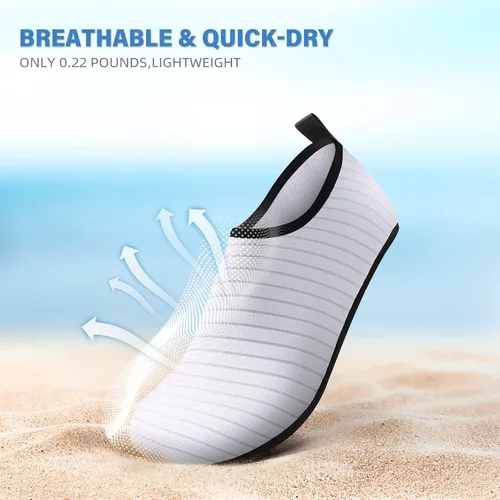Vista 3 de ATHMILE Zapatos de agua de secado rápido para natación, playa, yoga, deportes, camping, accesorios para piscina o parque para mujeres, hombres