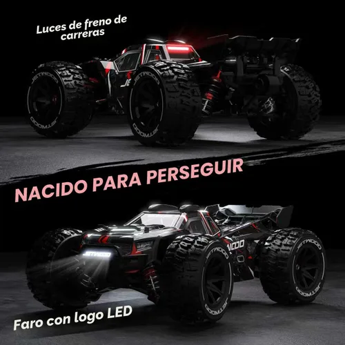 Vista 3 de JETWOOD Coche RC eléctrico sin escobillas de 1/14 50 mph para adultos, JC14EP V3, auto de control remoto súper rápido todo terreno, camiones RC