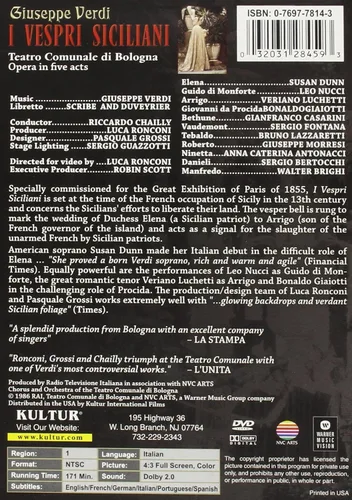 Vista 2 de Verdi - I Vespri Siciliani Dunn Luchetti Giaiotti Nucci Chailly Bologna Opera