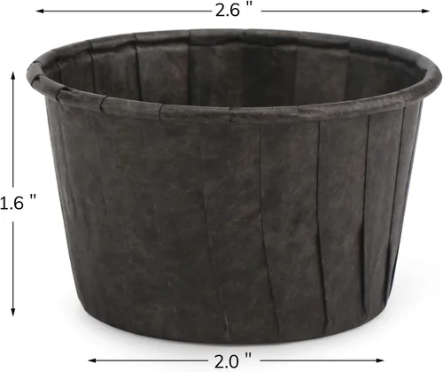 Vista 2 de EUSOAR Vasos para hornear, 50 forros para cupcakes de 3.5 onzas, forros para magdalenas de Navidad, envoltorios de cupcakes, papel para magdalenas