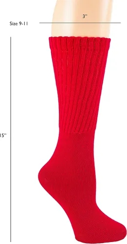 Vista 4 de Picollo Slouch Socks Lightweight Size 9-11, 1 Pack