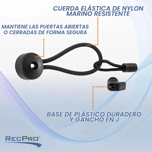 Vista 5 de RecPro Soporte de puerta de bolsillo para caravana Cuerda elástica con lengüeta para tirar