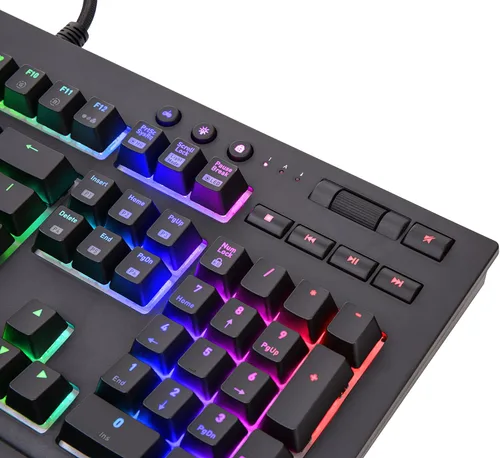Vista 5 de Thermaltake Tt Premium X1 RGB Smartphone habilitado por voz AI 16.8 millones de colores con 12 efectos de iluminación Cherry MX Blue Switches