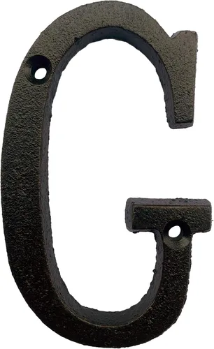 Vista 9 de BetLight Número de casa de hierro fundido de 5.5 pulgadas de alto, números de dirección de casa sólidos, elegante acabado marrón negro, fácil