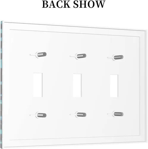 Vista 356 de Placa de Interruptor de Luz Azul de 1 Gang, Placa de Pared Decorativa de Palanca Individual, Cubierta de Placa de Pared de Palanca, Placa Frontal
