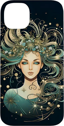 Vista 15 de Virgo Zodiac Sign Horoscope Galaxy Stars Case for iPhone 17