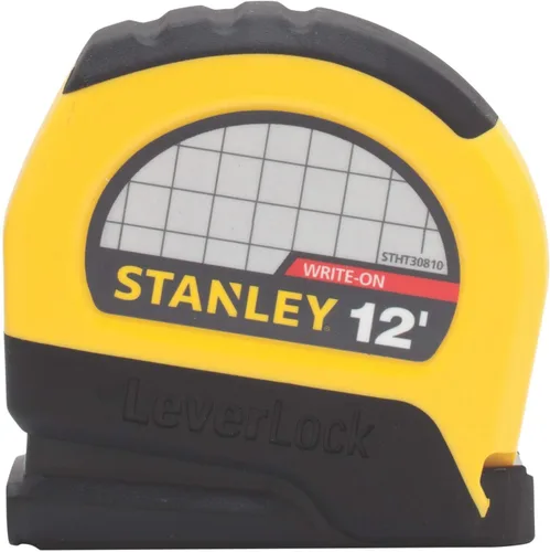 Vista 12 de Cinta métrica con palanca de traba marca Stanley