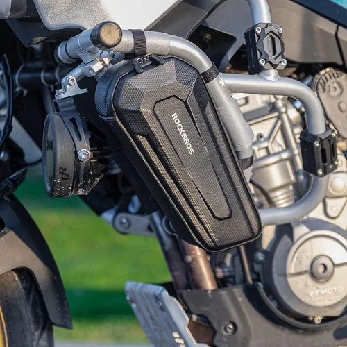 Vista 4 de Bolsa de motocicleta Bolsa impermeable Bolsa de motor de motocicleta de gran capacidad Práctica fácil instalación Triangular Accesorios