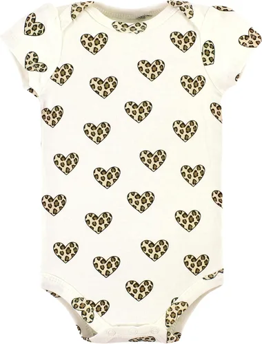 Vista 261 de Hudson Baby baby-girls Cotton Bodysuits 3-pack