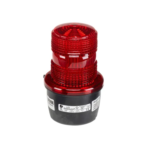 Vista 4 de Federal Signal LP3E-120C Streamline - Luz estroboscópica de bajo perfil, 120 VAC, base atornillada Edison A-19, transparente