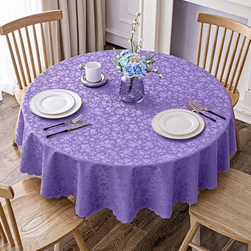 Vista 105 de Smiry Mantel cuadrado, mantel de vinilo resistente al agua, lavable, para cocina y comedor (azul bebé, 54 x 54 pulgadas)