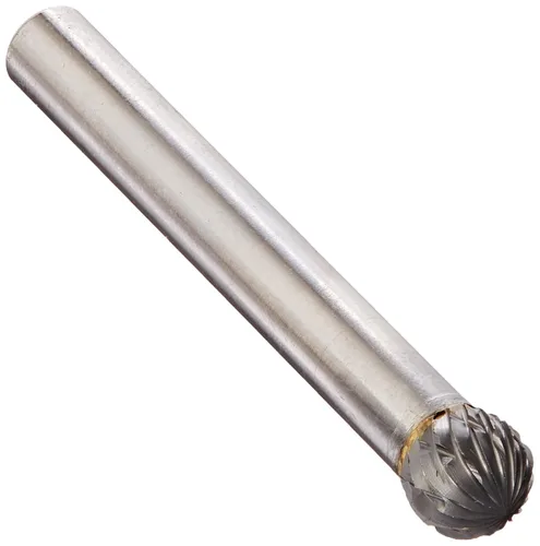 Vista 112 de Drill America SA-1 Rebaba de carburo/lima giratoria cilíndrica de doble corte para amoladora de troquel de 1/4" de diámetro x 5/8" de longitud