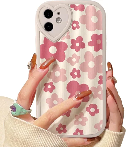 Vista 13 de Lovmooful Funda para iPhone 11 con diseño de oso lindo floral con lentes de Flor de Oso2