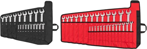 Vista 26 de TEKTON Juego de llaves combinadas con organizadores modulares, 11 piezas (1/4-3/4 pulgadas) WCB95101