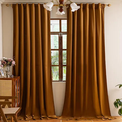 Vista 12 de YOFUN Cortinas de terciopelo negro de 84 pulgadas de largo, con pestaña trasera, paneles de protección de privacidad