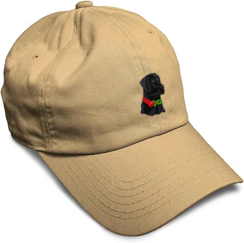 Vista 28 de Gorra de béisbol suave negra con cabeza de laboratorio bordada para perros, sarga de laboratorio negra, de algodón, con mosca de dragón, sombreros