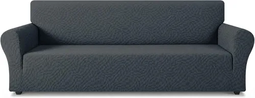 Vista 12 de ZNSAYOTX 1 Funda de silla Jacquard para sala de estar, funda de silla de alta elasticidad con brazos, antideslizante, apta para mascotas, funda