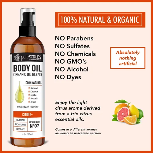 Vista 4 de Paquete de exfoliante corporal cítrico + aceite corporal cítrico